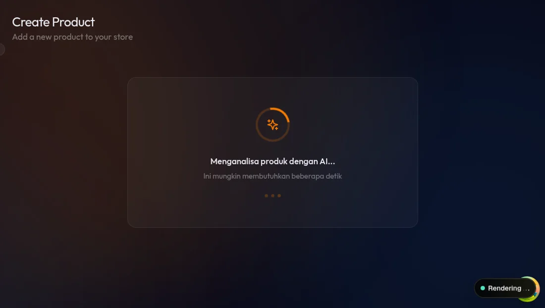 Layar analisis AI sedang memproses PDF